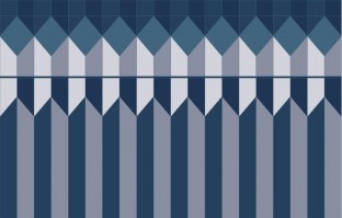 RUMBLE RAYE | Carta da parati geometrica - Colore 6 Blue